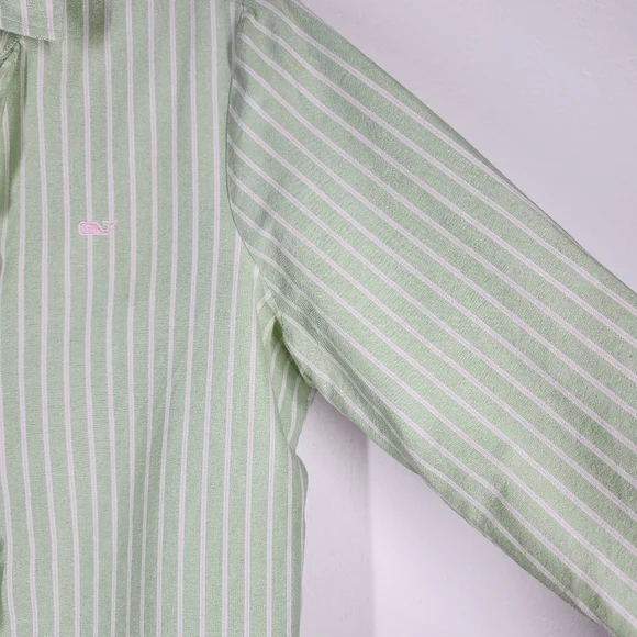 VINEYARD VINES STRIPED RUFFLED SHIRT - Picture 5 of 7